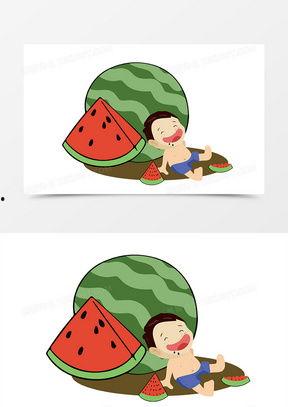 吃瓜的绘画图,趣味横生的视觉盛宴